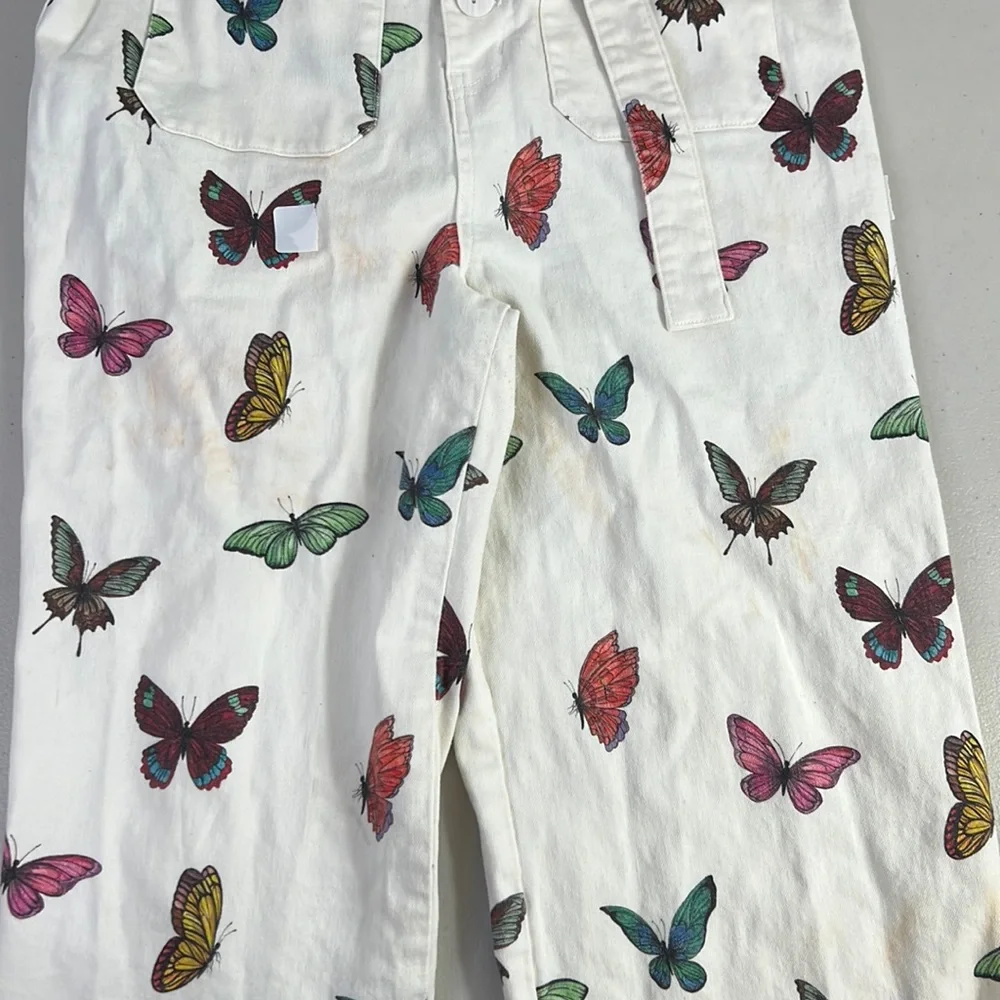 Rent the runway sz 12 Rachel Antonoff clem butterfly pattern jumpsuit rainbow - Picture 7 of 12